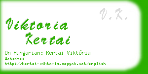 viktoria kertai business card